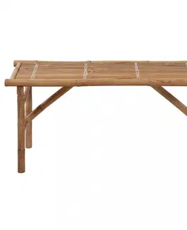 Zahradní lavice Skládací zahradní lavice s poduškou 118 cm bambus