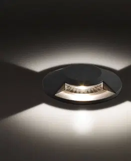 Nájezdová svítidla EVN EVN Scopum LED podlahové světlo kulaté 2násobné