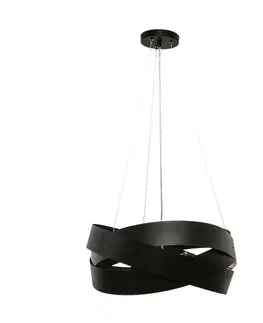 Moderní závěsná svítidla ZUMALINE 1118 závěsné svítidlo TORNADO 50 cm černá