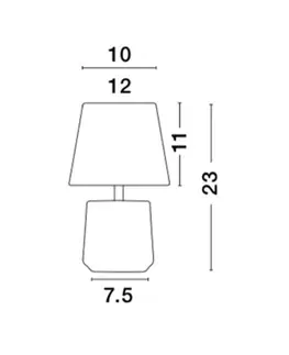 Designové stolní lampy NOVA LUCE stolní lampa ALICIA chrom a šedý kov šedé stínidlo E14 1x5W 230V IP20 bez žárovky 8805202