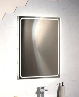 Koupelnová zrcadla SAPHO GEMINI zrcadlo s LED osvětlením 600x800 GM060