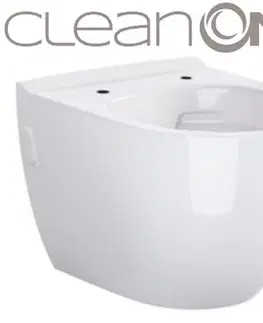 WC sedátka předstěnový instalační systém bez tlačítka + WC CERSANIT ZEN CLEANON + SEDÁTKO H895652 X HA1