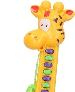 Hračky WIKY - Dětské piano s efekty žirafa 31 cm