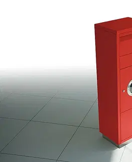 Poštovní schránky Radius design cologne Schránka na balíky RADIUS DESIGN (LETTERMANN standing ovation 1 red 600R) červená