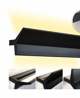 LED nástěnná svítidla PAULMANN LED nástěnné svítidlo 3-krokové-stmívatelné Stine 2700K / 230V 13 / 1x4W stmívatelné černá mat