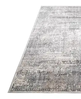 Moderní koberce Designový moderní koberec se vzorem v hnědých odstínech
