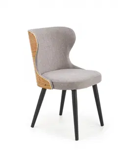 Židle HALMAR Designová židle Naly šedá