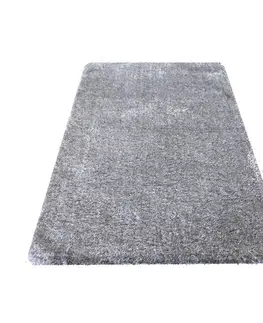 Chlupaté koberce Šedý koberec s vysokým vlasem Šířka: 200 cm | Délka: 290 cm