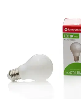 LED žárovky Lindby E27 LED žárovka 4W, 470 lm, 2 700K, opál