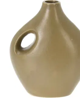 Vázy keramické Porcelánová váza Rhonda zelená, 16 x 20 x 8,5 cm