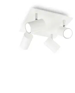 Bodová svítidla Bodové stropní svítidlo Ideal Lux Spot PL4 bianco 156774 4x50W bílé