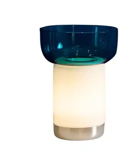 Stolní lampy Artemide Artemide Bontà LED stolní lampa, tyrkysová miska