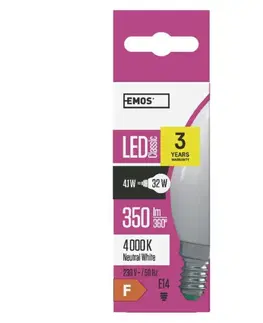 LED žárovky EMOS LED žárovka Classic Candle 4W E14 neutrální bílá 1525731400