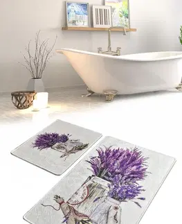 Koupelnové předložky L'essentiel Sada koupelnových koberečků Purpura