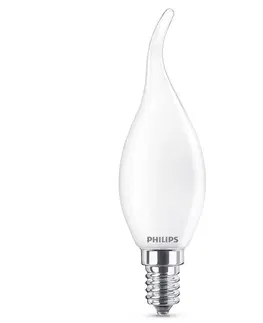 LED žárovky Philips E14 BA35 2.2W LED svíčka náraz větru 2.700K matná