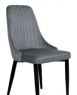 Židle TZB Židle LORIENT VELVET šedá