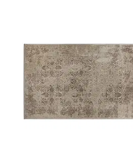Designové a luxusní koberce Estila Stylový koberec Rael s dekorativním florálním vzorem béžové barvy 200x290cm