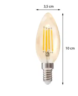 Žárovky DekorStyle LED žárovka Flame Straight 2W E14 teplá bílá