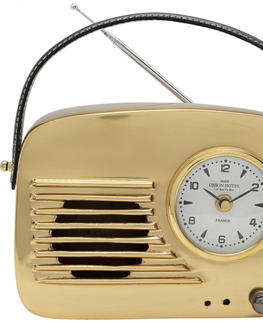 Stolní hodiny KARE Design Stolní hodiny Retro radio 20x22cm