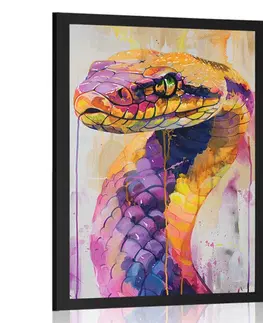 Zvířata Plakát had s imitací malby