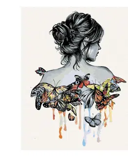 Hračky ZUTY - Diamantové malování (bez rámu) - Motýlí žena