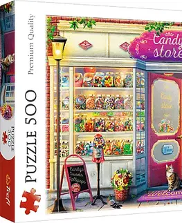 Hračky puzzle TREFL - Puzzle 500 - Cukrárna