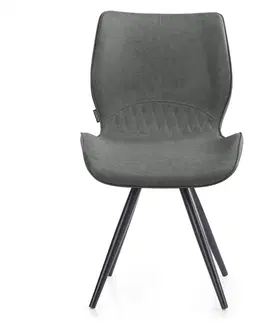 Židle HOMEDE Jídelní židle Horsal šedá, velikost 48,5x69,5x82