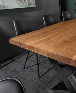 Jídelní stoly LuxD Jídelní stůl Massive X Honey 240 cm - tloušťka 60 mm - akácie