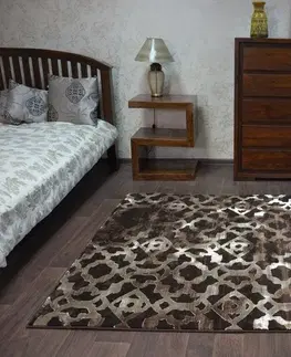 Koberce a koberečky Dywany Lusczow Kusový koberec VOGUE 454 hnědý, velikost 160x220