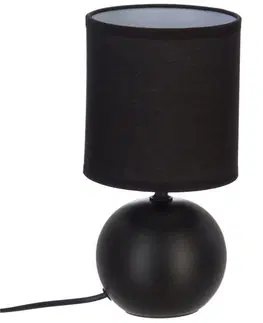 Svítidla DekorStyle Noční lampa Timeo černá 25 cm