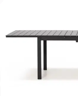 Zahradní stolky Hector Rozkládací zahradní stůl MACHIO 200/300 cm černý