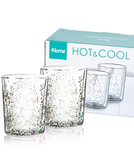 Sklenice 4Home Termo sklenice HotnCool Sparkle 250 ml, 2 ks