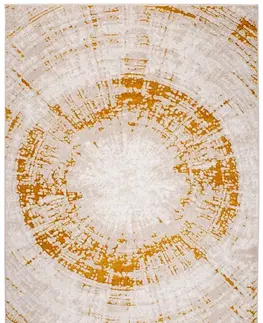 Moderní koberce Exkluzivní glamour koberec ve zlaté barvě Šířka: 80 cm | Délka: 150 cm