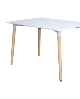 Jídelní stoly Jídelní stůl FARUK 120x80 cm, bílý