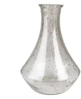 Dekorativní vázy Skleněná transparentní foukaná váza Sandy - Ø  22*30 cm Clayre & Eef 6GL4268