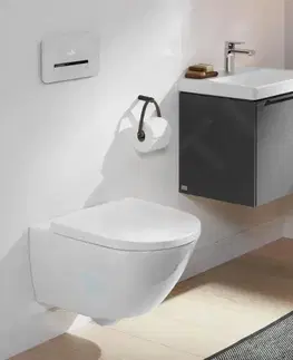 Záchody VILLEROY & BOCH Subway 3.0 Závěsné WC se sedátkem SoftClosing, TwistFlush, alpská bílá 4670TS01