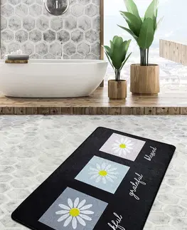 Koupelnové předložky L'essentiel Koupelnový kobereček GOOD SPIRIT 70x120 cm černý