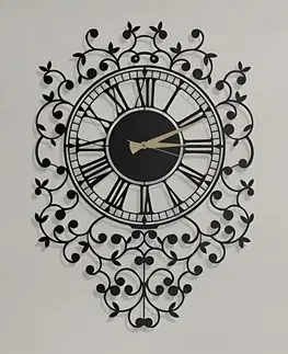 Hodiny Wallity Nástěnné hodiny TISSUE 50x70 cm černé