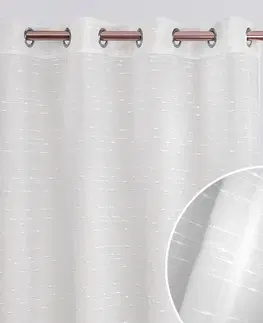 Záclony Elegantní záclona na kruhy 140 x 280 cm