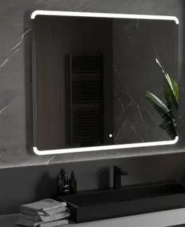 Koupelnová zrcadla MEXEN Nida zrcadlo s osvětlením 120 x 100 cm, LED 600 9806-120-100-611-00