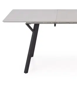 Jídelní stoly HALMAR Rozkládací jídelní stůl Balrog 2 světle šedý/černý