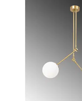Svítidla Sofahouse 28682 Designový lustr Xylona 30-100 cm zlatý závěsné svítidlo