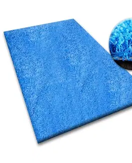 Koberce a koberečky Dywany Lusczow Kusový koberec SHAGGY Izebelie 5cm modrý, velikost 100x400