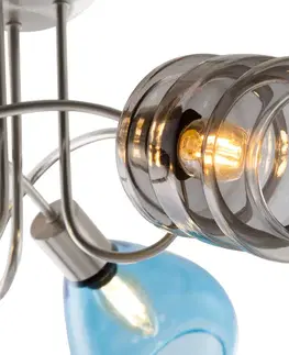 Stropní svítidla NOWA GmbH Stropní světlo Pesaro stínidla ze skla, 3 zdroje