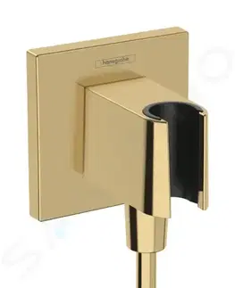 Koupelnové baterie HANSGROHE Fixfit Sprchové kolínko s držákem, zlatá 26889990