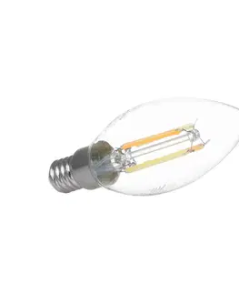 Chytré žárovky PRIOS Smart LED svíčka E14 4,2W WLAN čirá tunable white