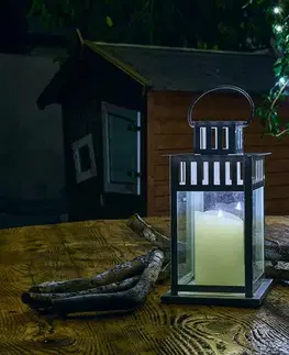 LED osvětlení na baterie DecoLED LED svíčka, vosková, 8 x 15 cm, mandlová