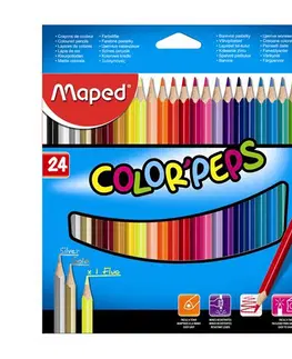 Hračky MAPED - Pastelky trojhranné  "COLOR`PEPS", 24 ks