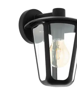 Zahradní lampy Eglo Eglo 98121 - Venkovní nástěnné svítidlo MONREALE 1xE27/60W/230V černá IP44 