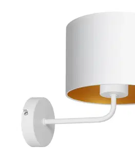 Svítidla  Nástěnná lampa ARDEN 1xE27/60W/230V bílá/zlatá 